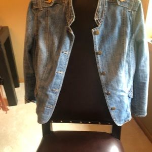 Baccini Blue Jean Military Style. Size LP.  Large Petite.